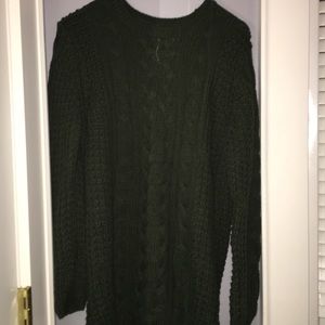 Dark army green sweater